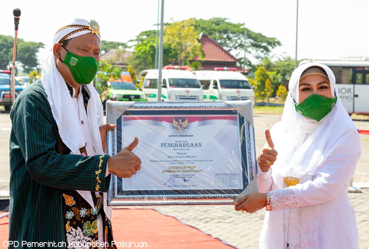 Penghargaan SAKIP dan Prestasi Sadar Adminduk, Tepat Pada Hari Jadi Kabupaten Pasuruan yang ke-1092